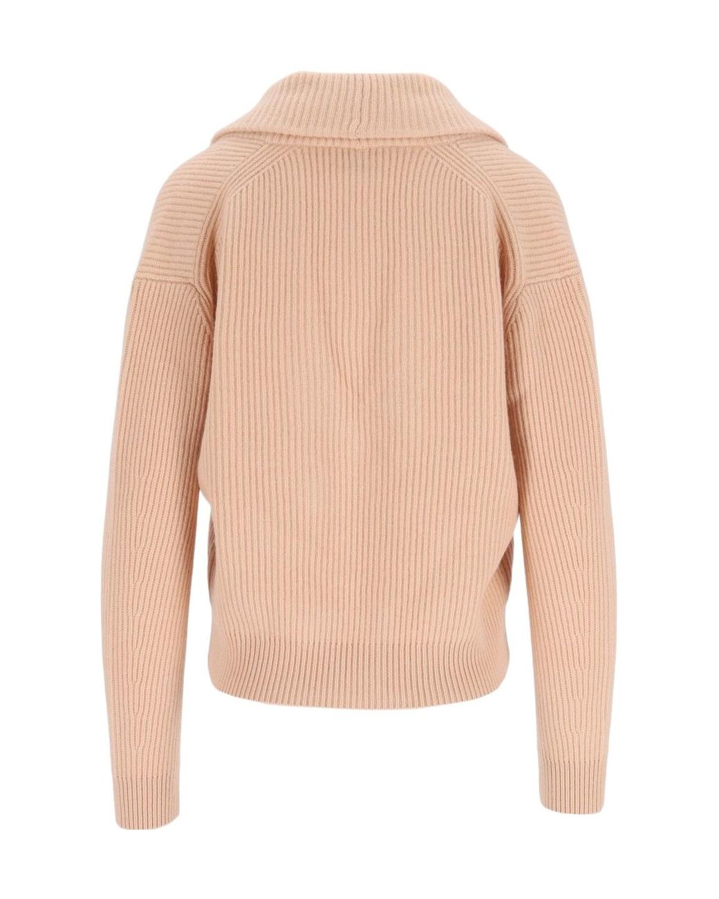 Forte_forte Natural Ribbed Button Cardigan