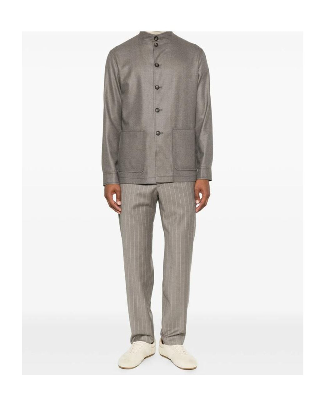 Tagliatore Gray Single-Breasted Casual Jacket for men