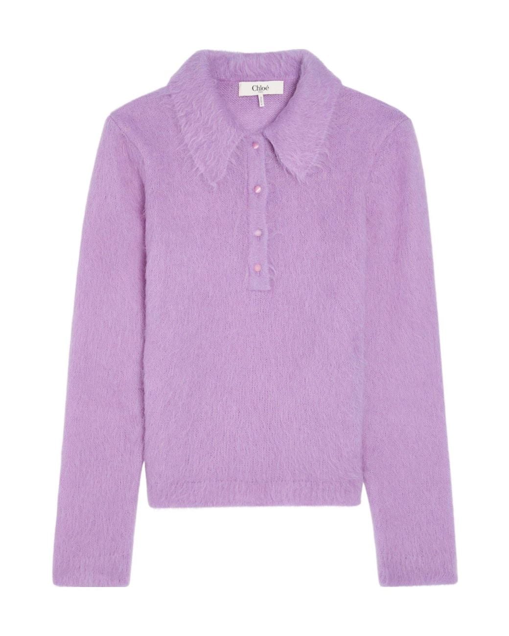 Chloé Purple Lapel Top