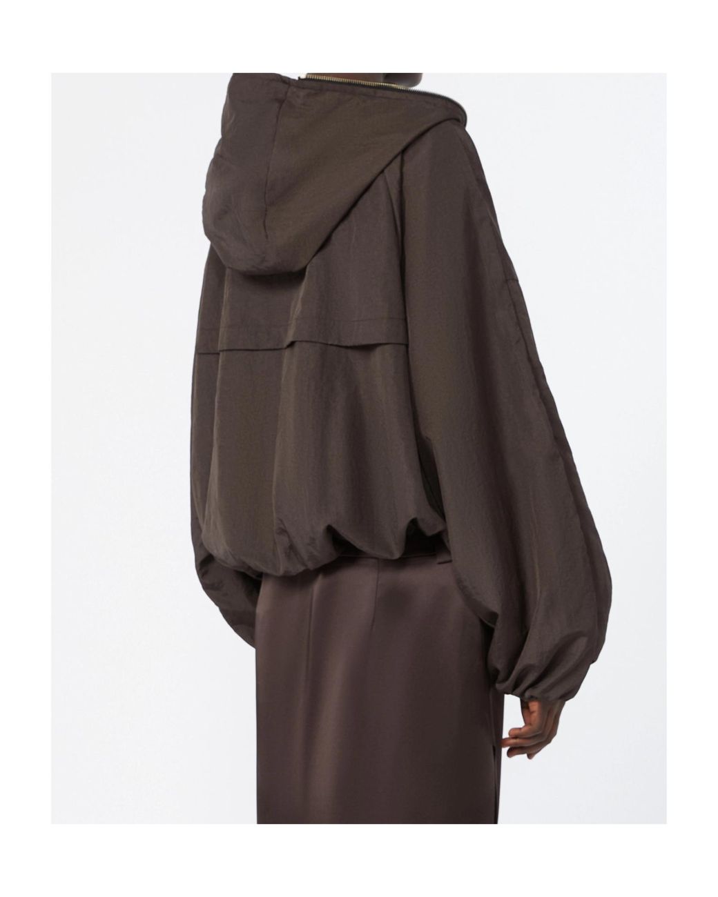 Sportmax Brown Spxronchi Hooded Jacket