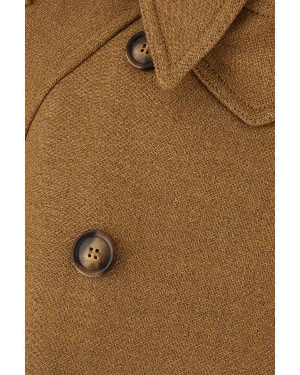 Sportmax Natural Double-Breasted Trench Coat