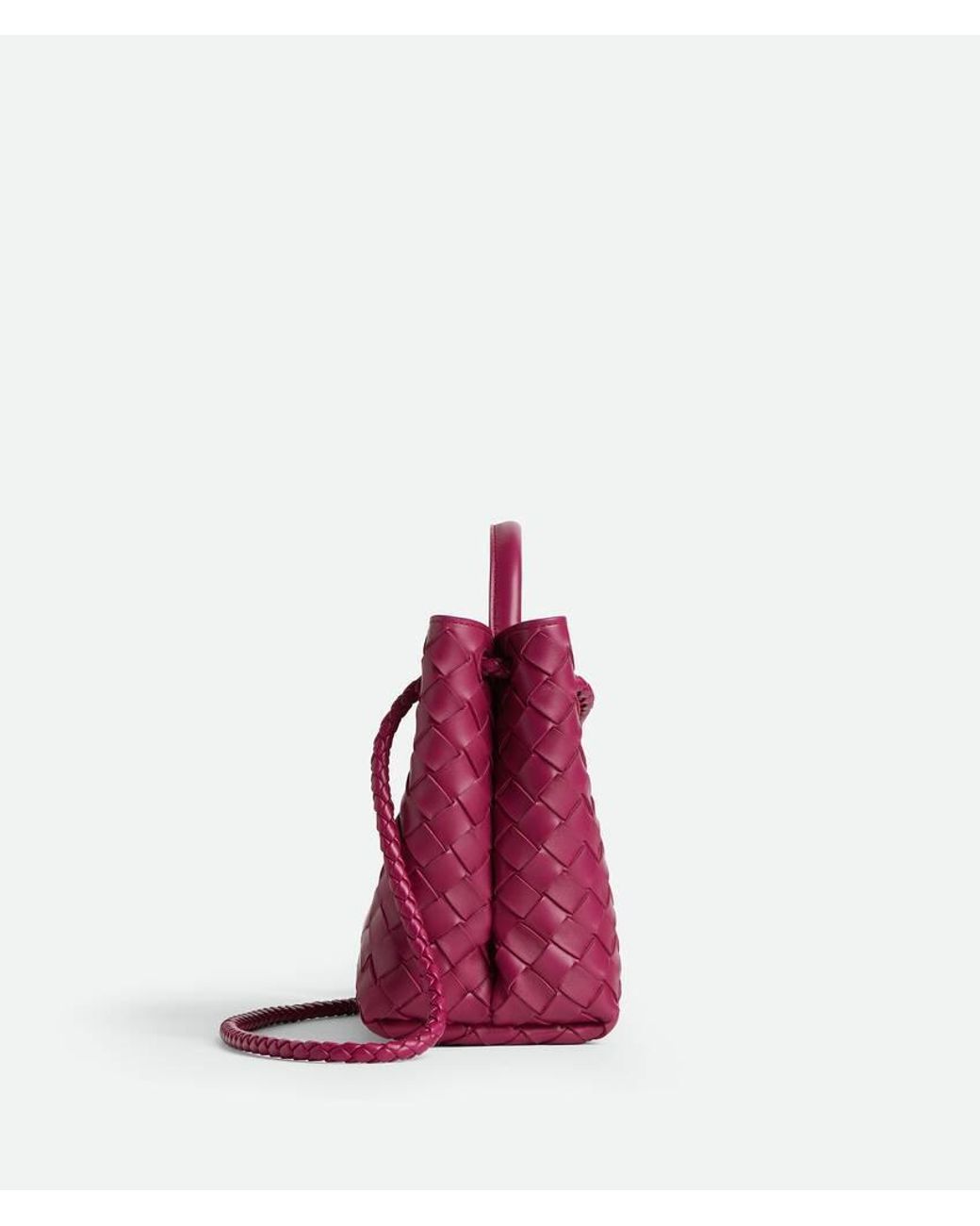 Bottega Veneta Pink Andiamo Small Tote Bag