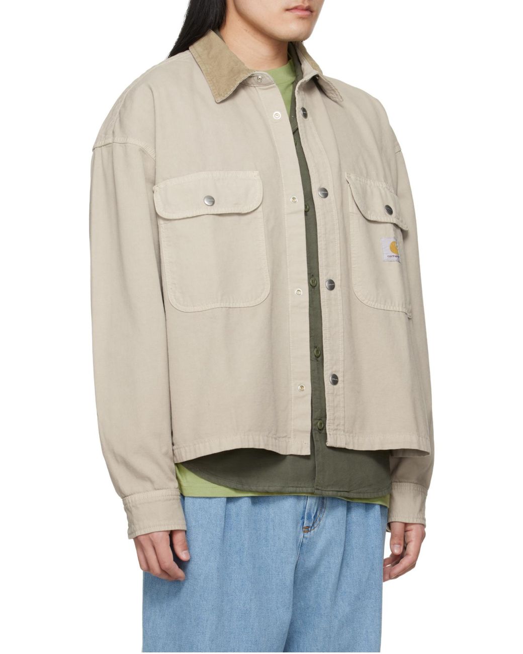 Carhartt Natural Prescott Canvas Shirt Jacket for men