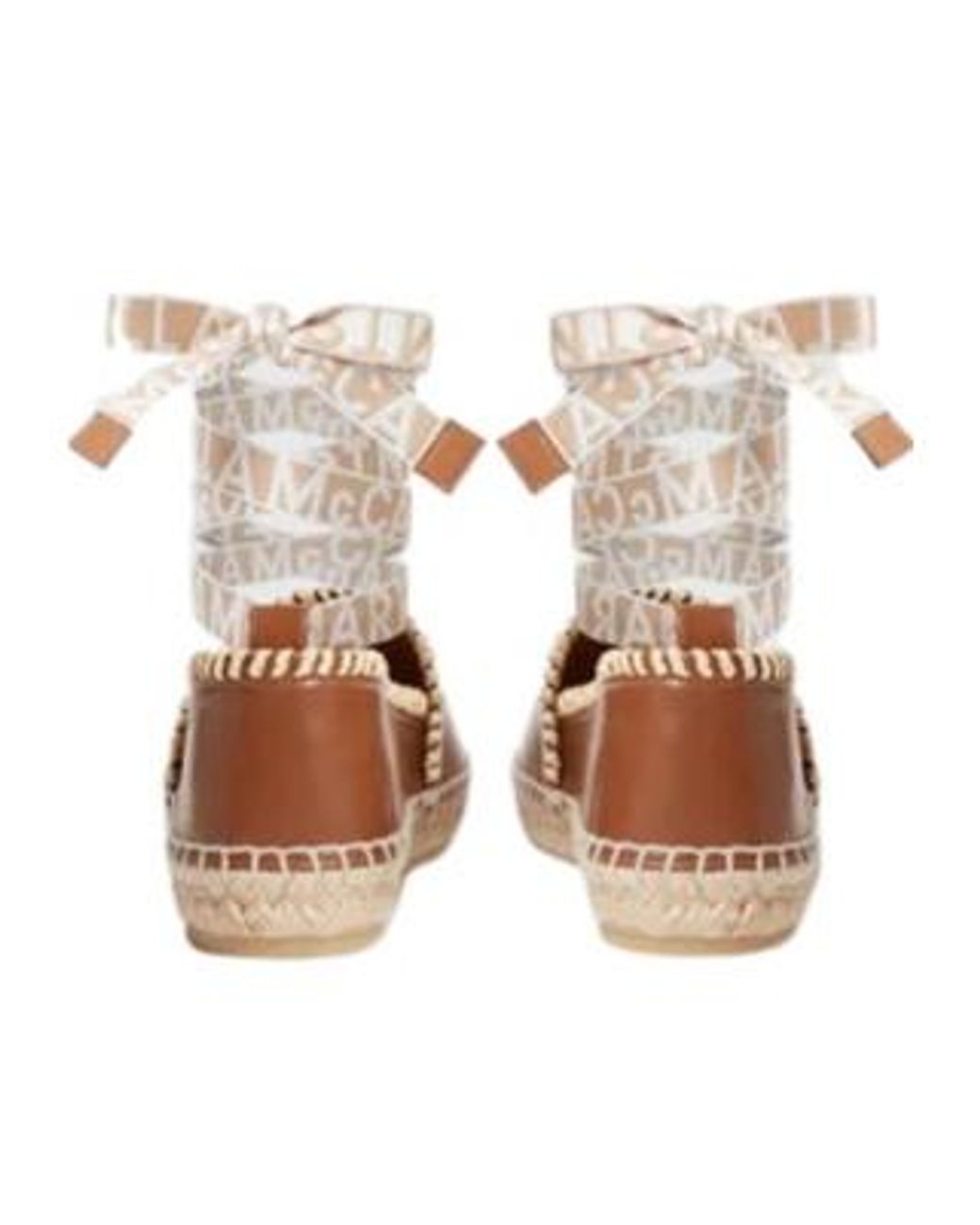 Stella McCartney Brown Gaia Whipstitched Espadrilles