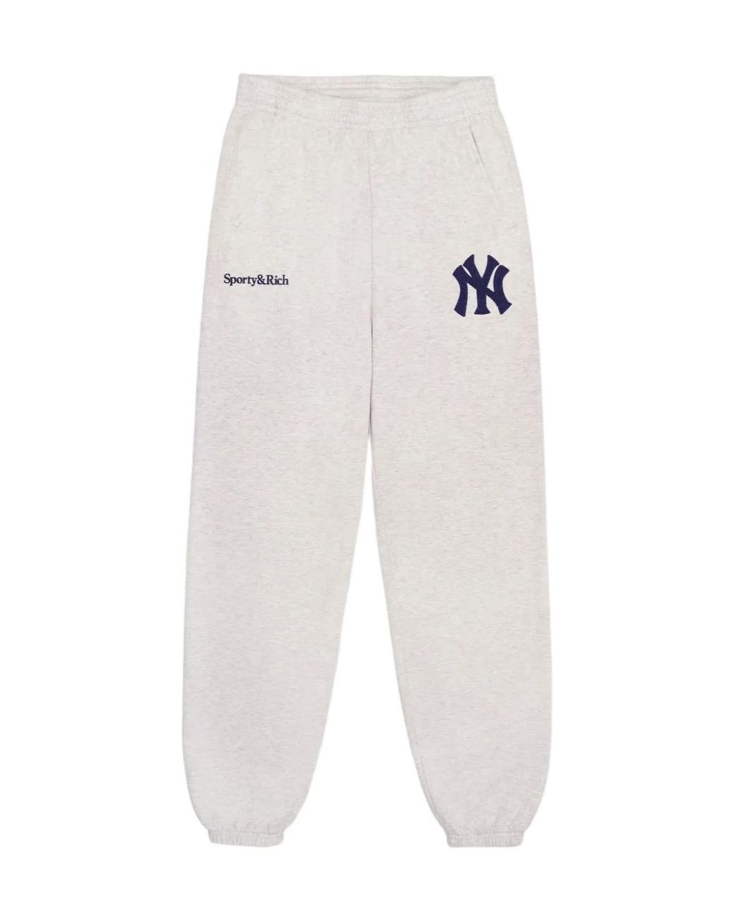 Sporty & Rich White Logo-Embroidered Track Pants