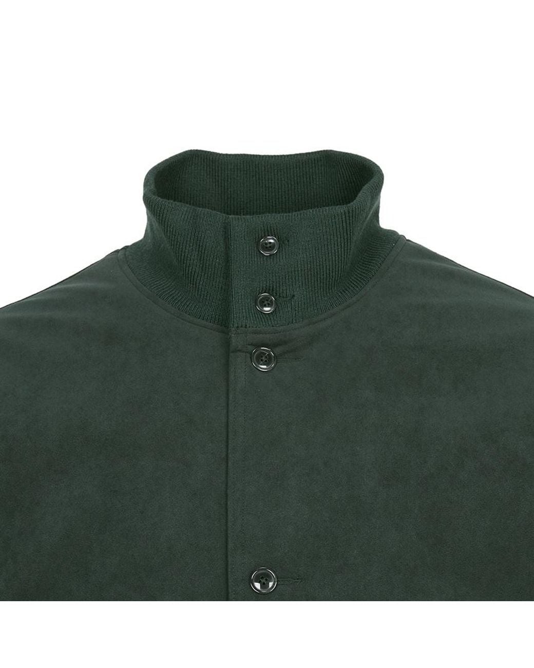 Nanamica Green Stand-Up Collar Jacket for men