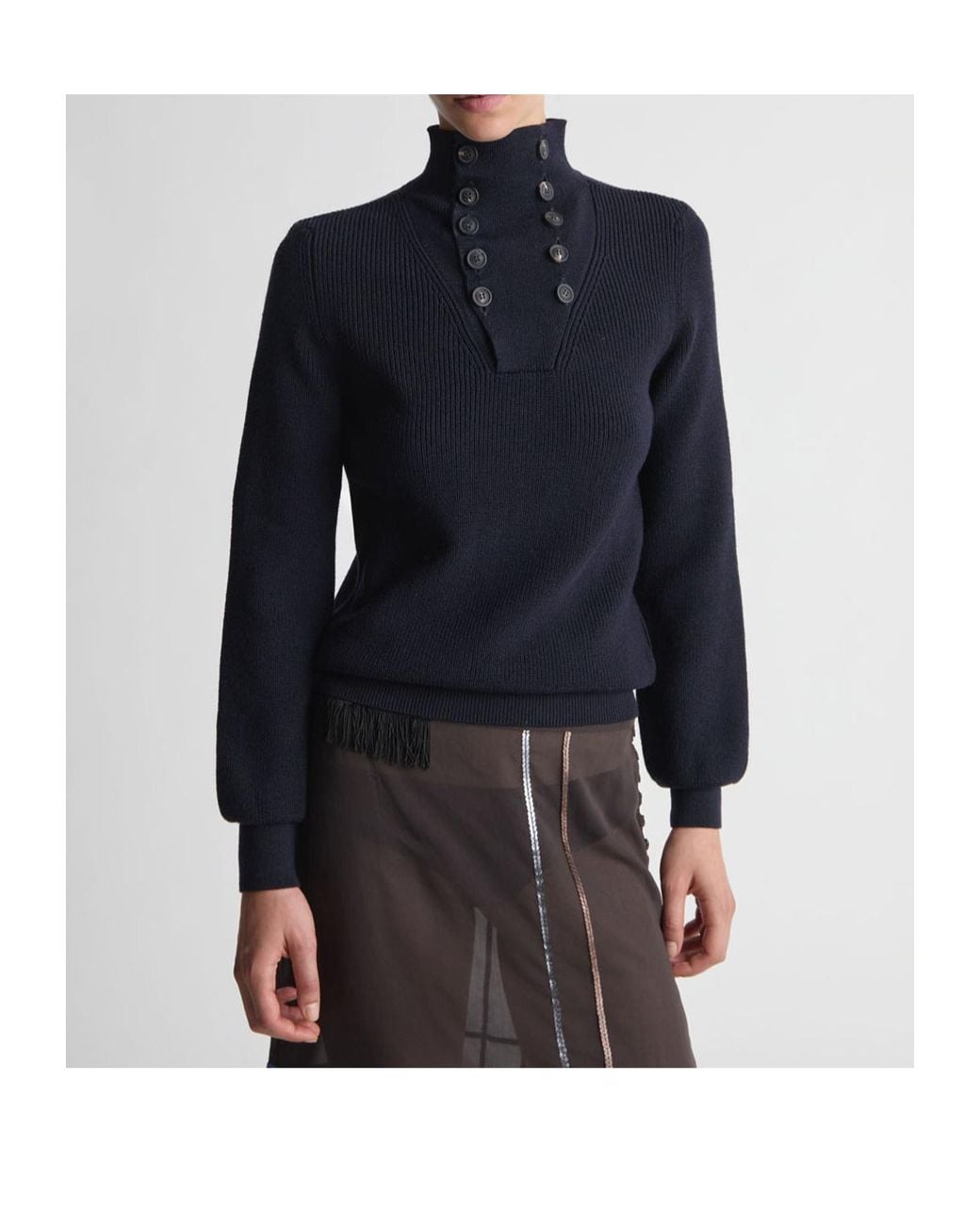 Paloma Wool Blue Turtleneck Sweater