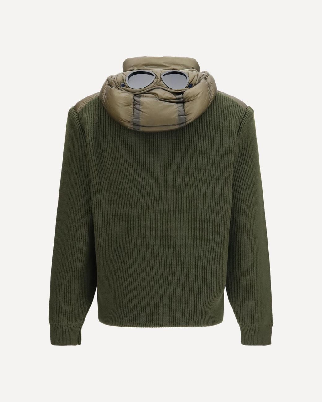 C P Company Green Panelled Down Jacket for men