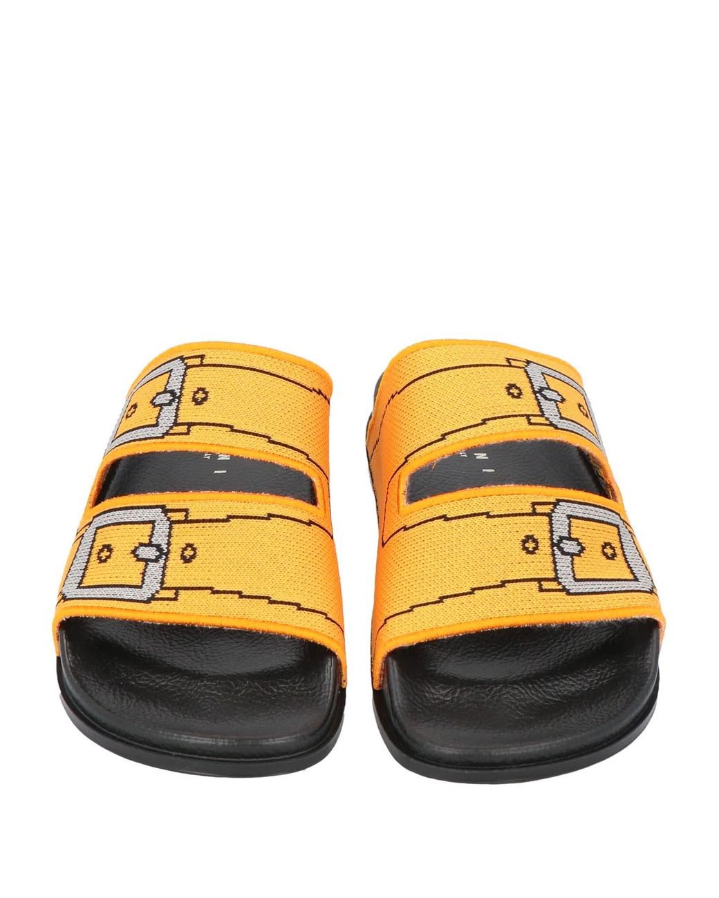 Marni Yellow Stylish Round-Toe Colorful Slippers