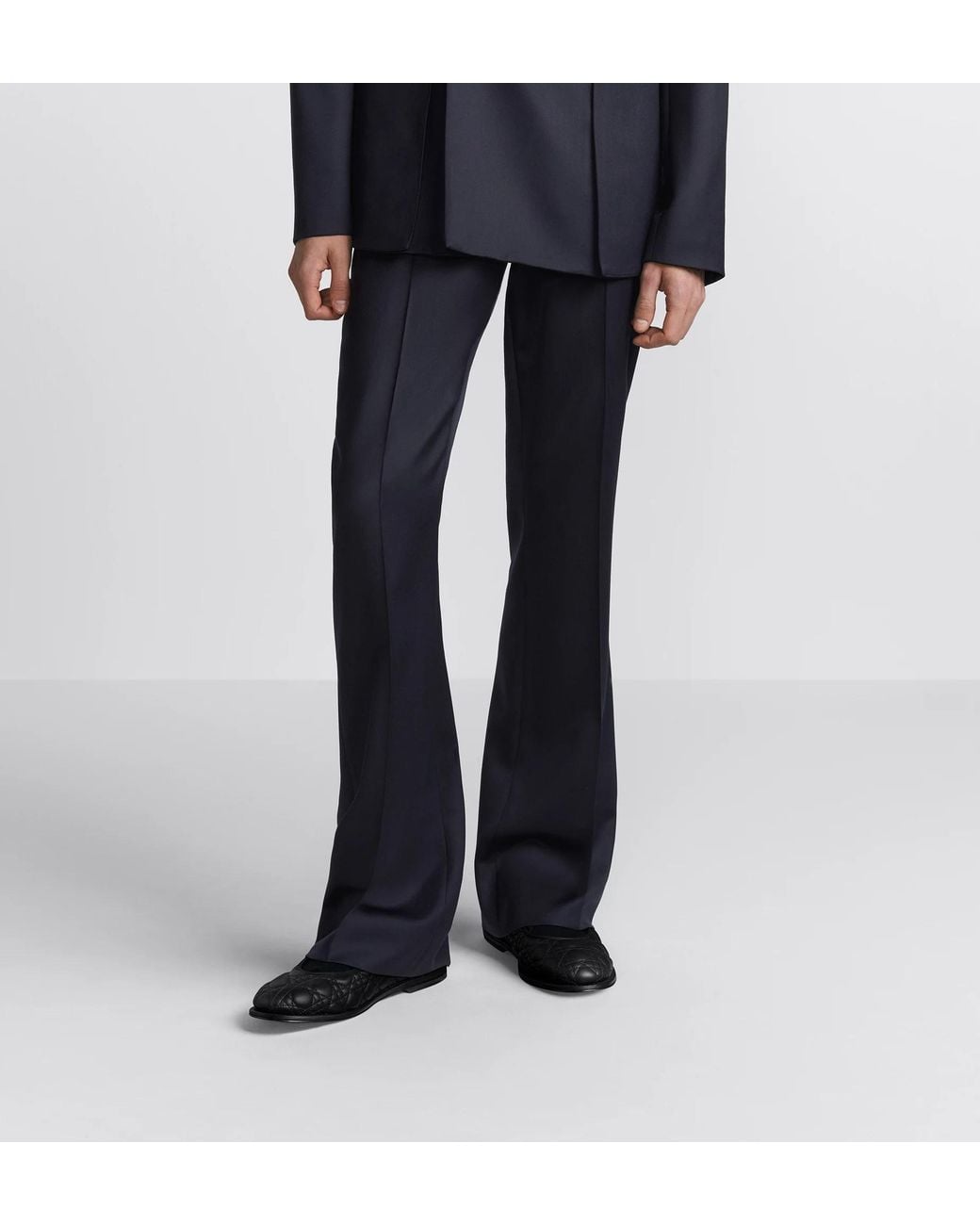 Dior Blue Homme Classic Straight Leg Pants for men