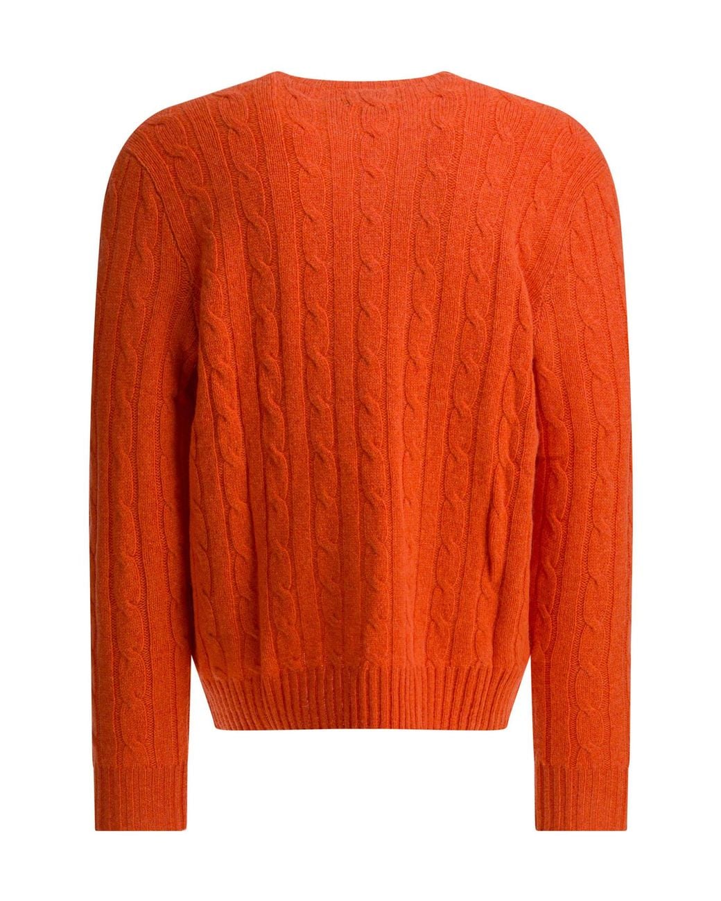 Polo Ralph Lauren Orange Crewneck Knitted Jumper for men