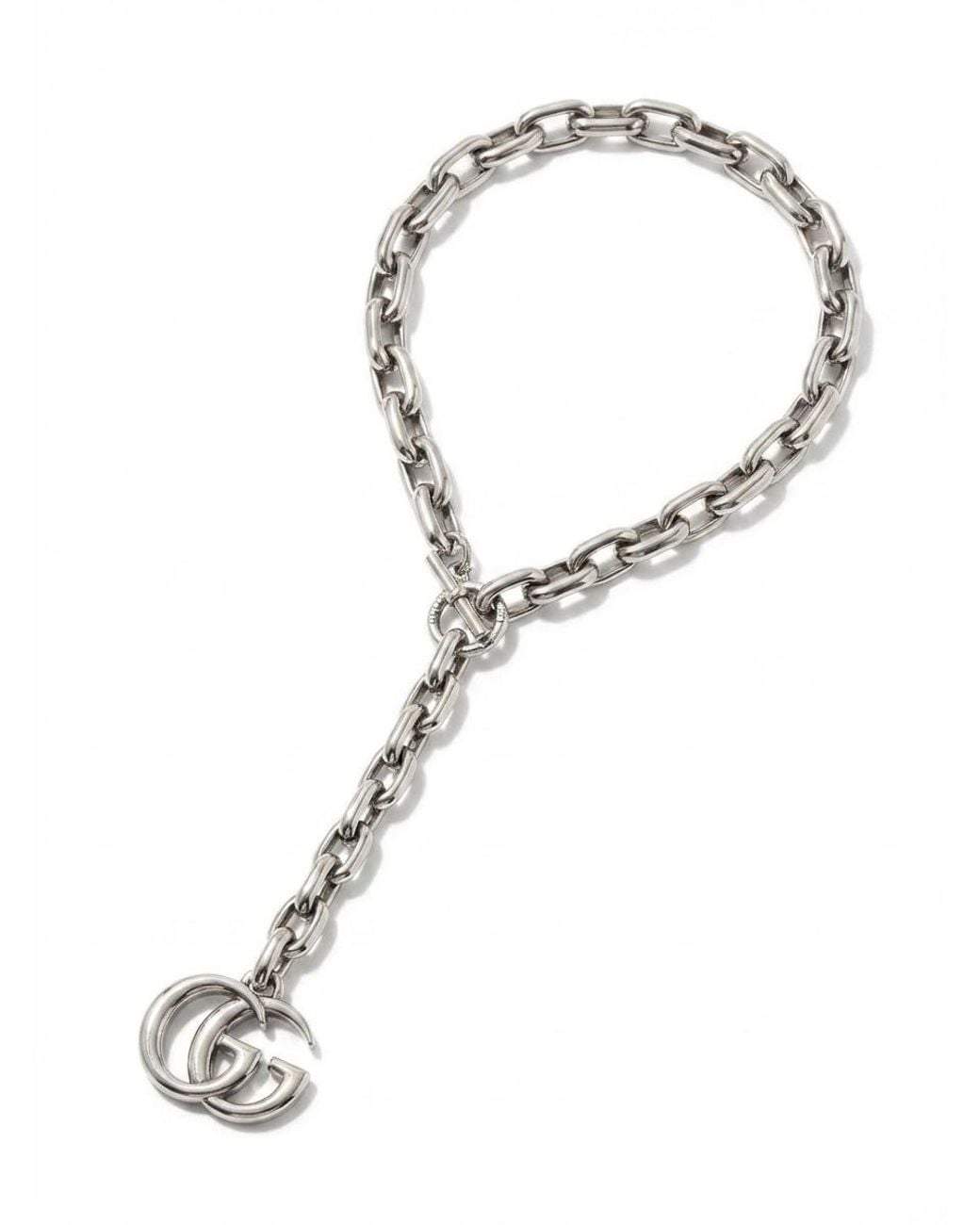 Gucci Multicolor Gg Marmont Pendant Chain Necklace