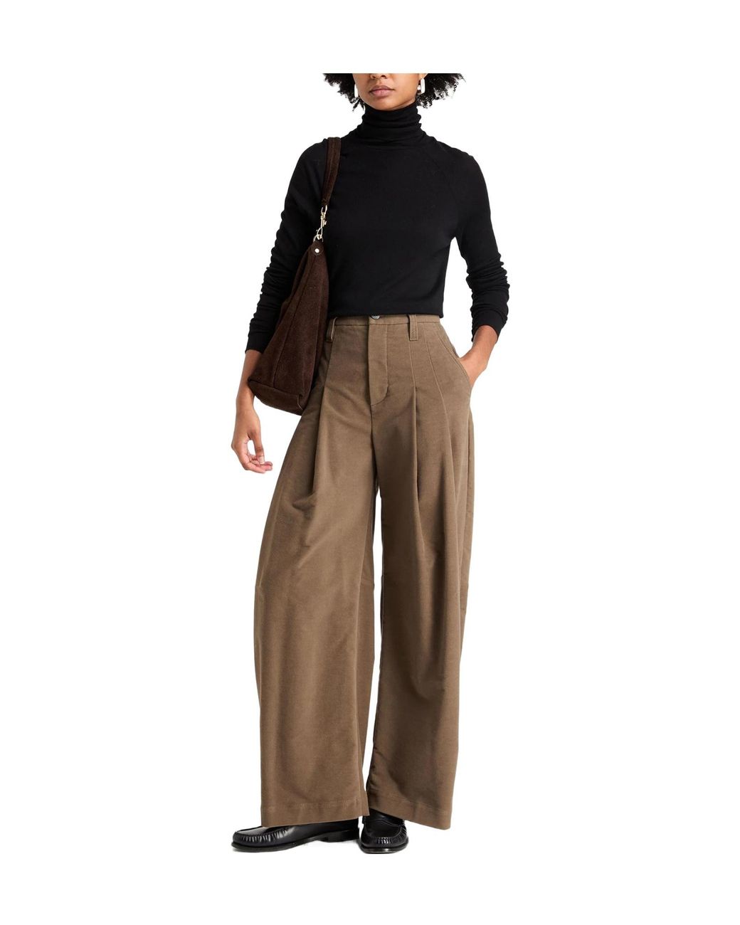 Brunello Cucinelli Natural Plain Colour Casual Trousers