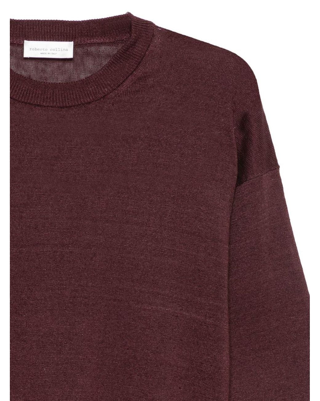 Roberto Collina Purple Short-Sleeve Crew-Neck T-Shirt for men