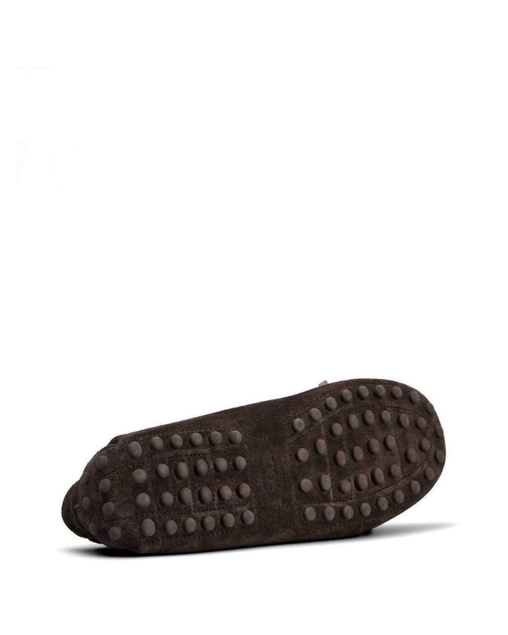 Tod's Brown Gommino Bow Flat Shoes