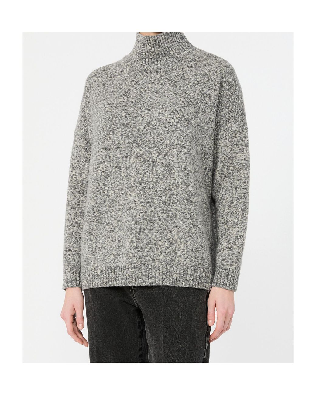 Weekend by Maxmara Gray Borgia Turtleneck Knitted Jumper