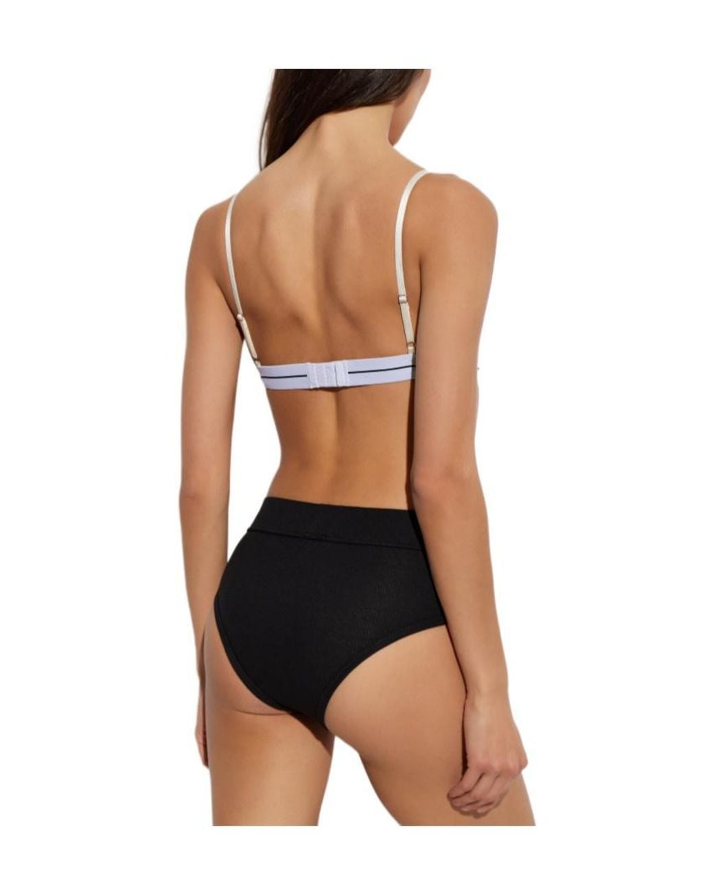 Palm Angels White Cotton Bra
