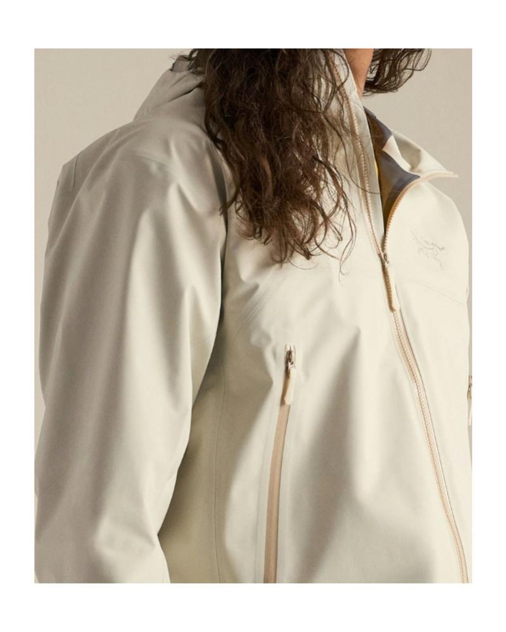 Arc'teryx White Beta Hooded Jacket for men