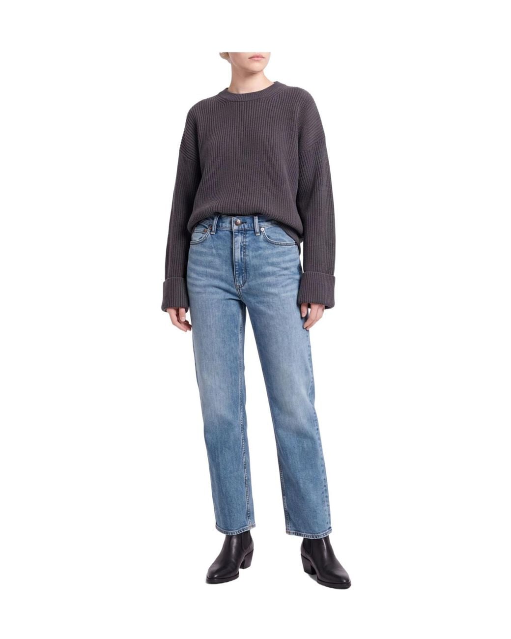 Rag & Bone Blue Denim Trousers