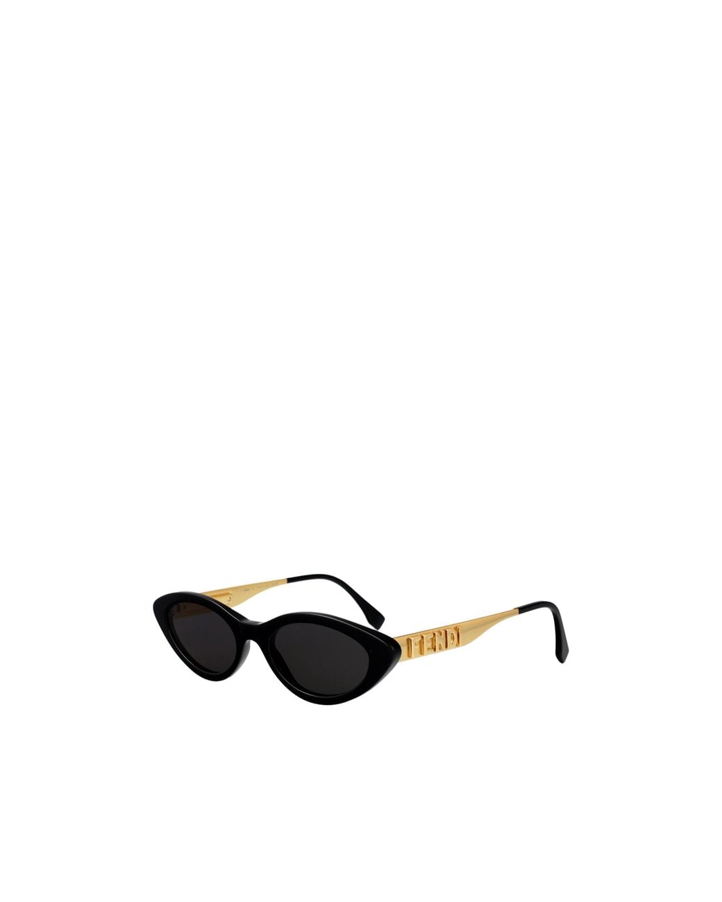 Fendi White Eyewear Cat Eye Frame Sunglasses