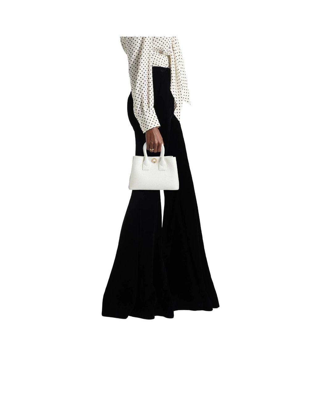 Burberry White Solid Color Handbags