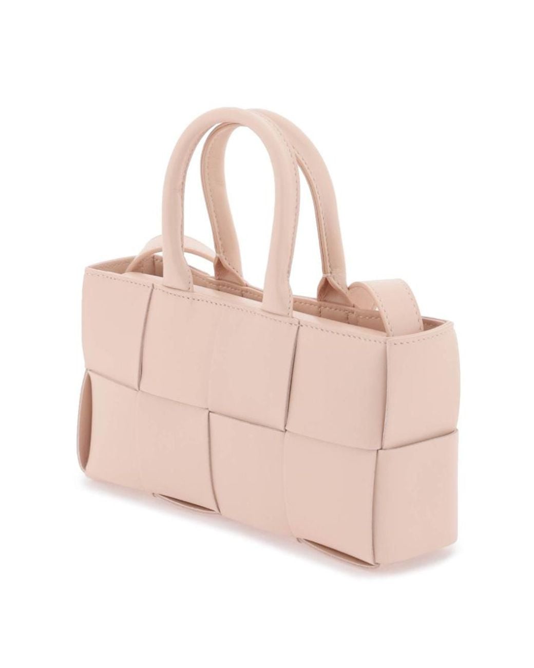 Bottega Veneta Pink Mini East-West Arco Tote Shoulder Bag