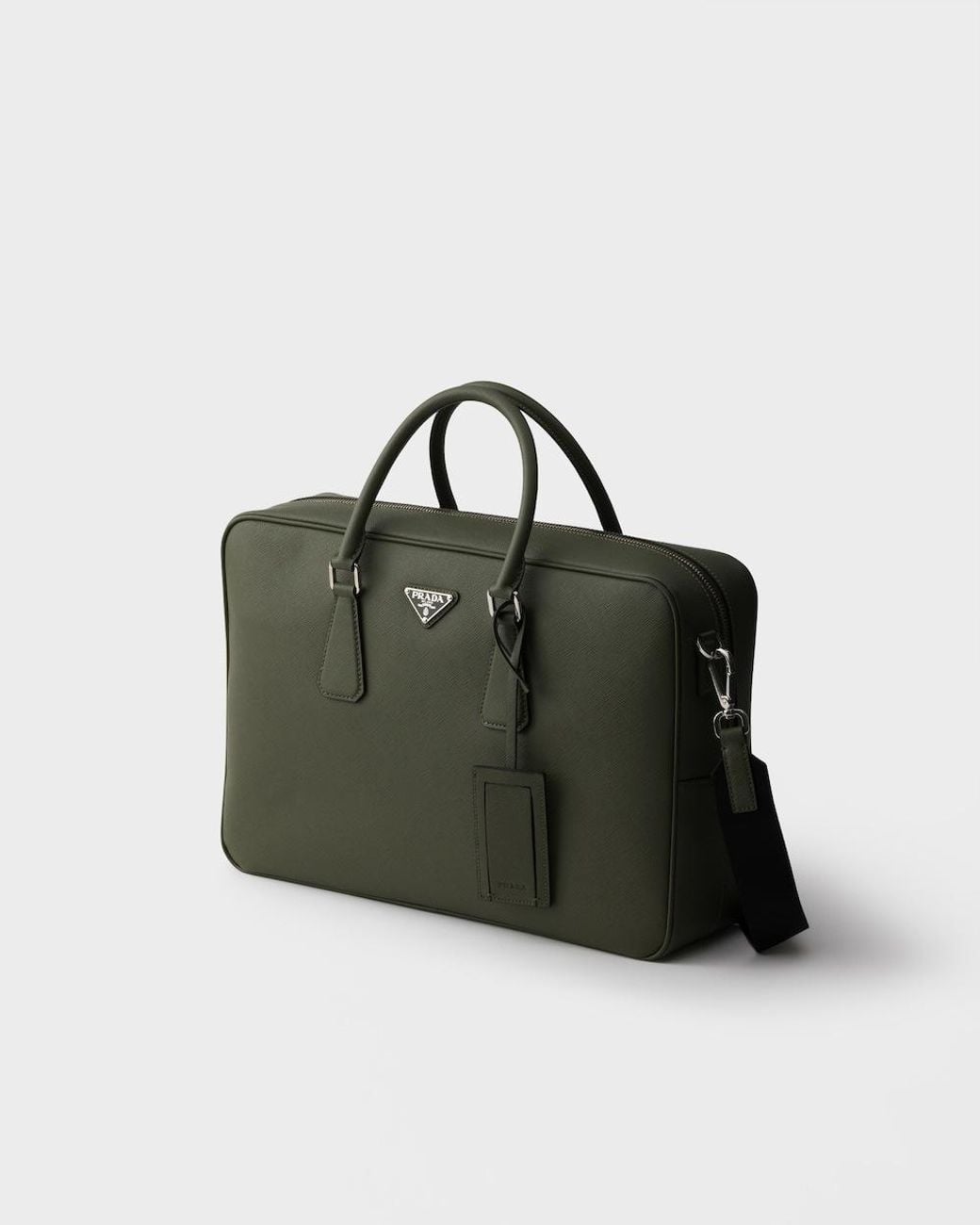 Prada Black Saffiano Leather Work Bag for men