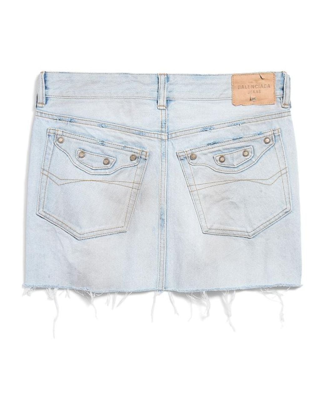 Balenciaga Blue City Denim Mini Skirt