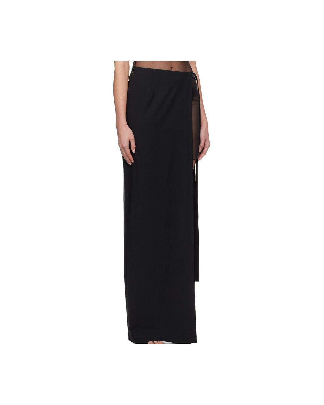 Nensi Dojaka Black Asymmetric Skirt