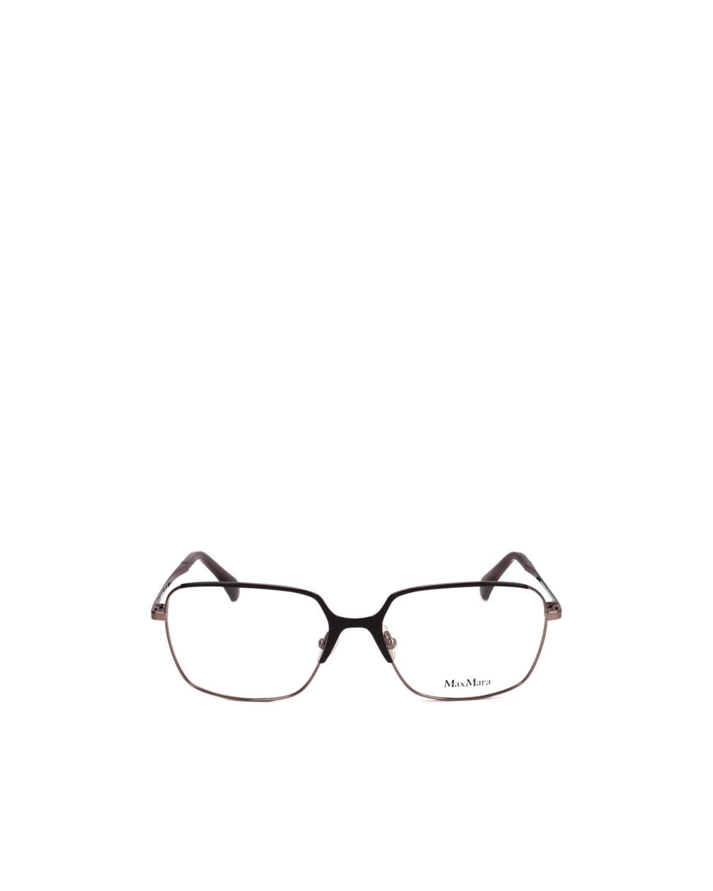 Max Mara White Rectangle Frame Glasses