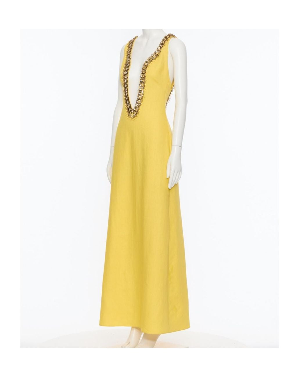 Valentino Yellow Sleeveless Dress