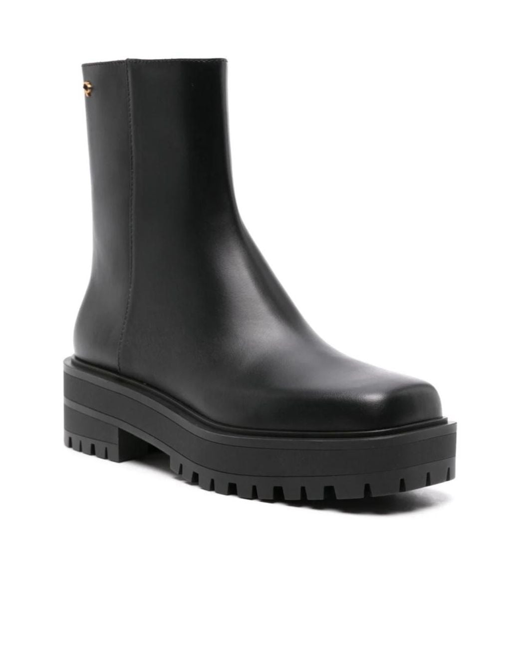 Gianvito Rossi Black Put On Short Boots