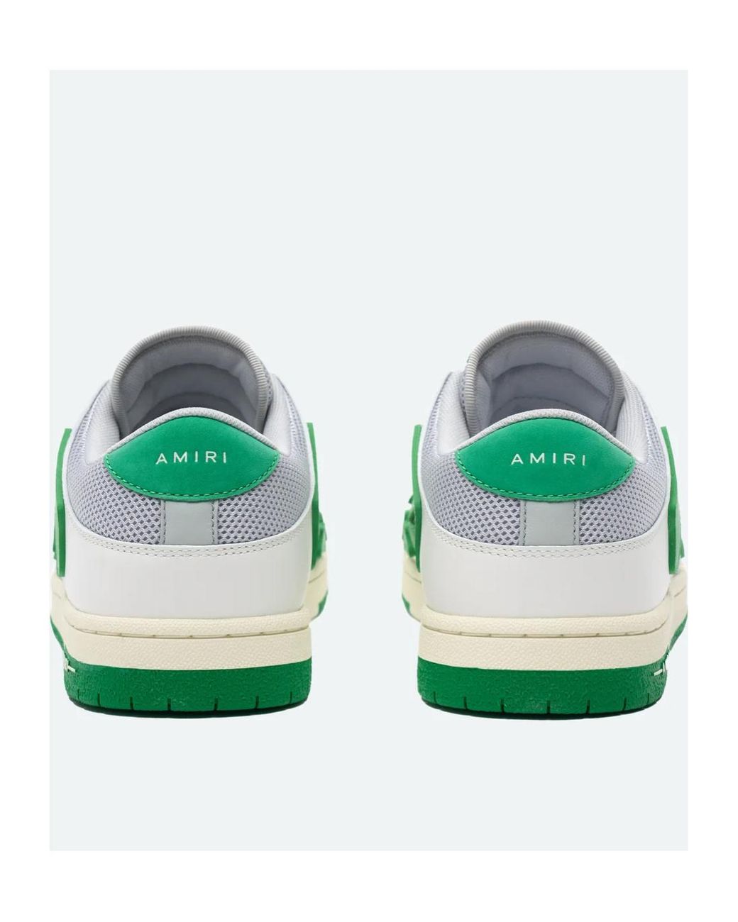 Amiri Green Skel-Top Leather Sneakers for men