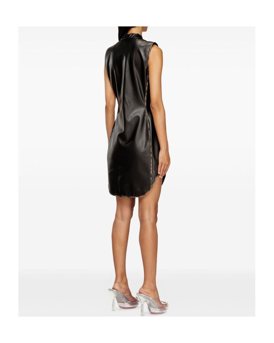 DIESEL Black 'D-Eneas' Sleeveless Short Dress