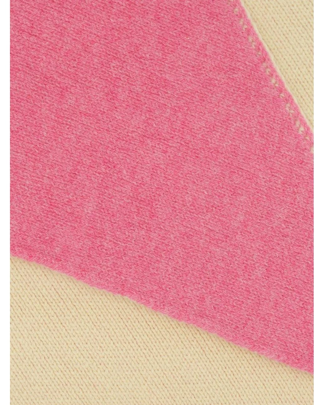 B.B. Wallace Pink Knit Triangular Scarf