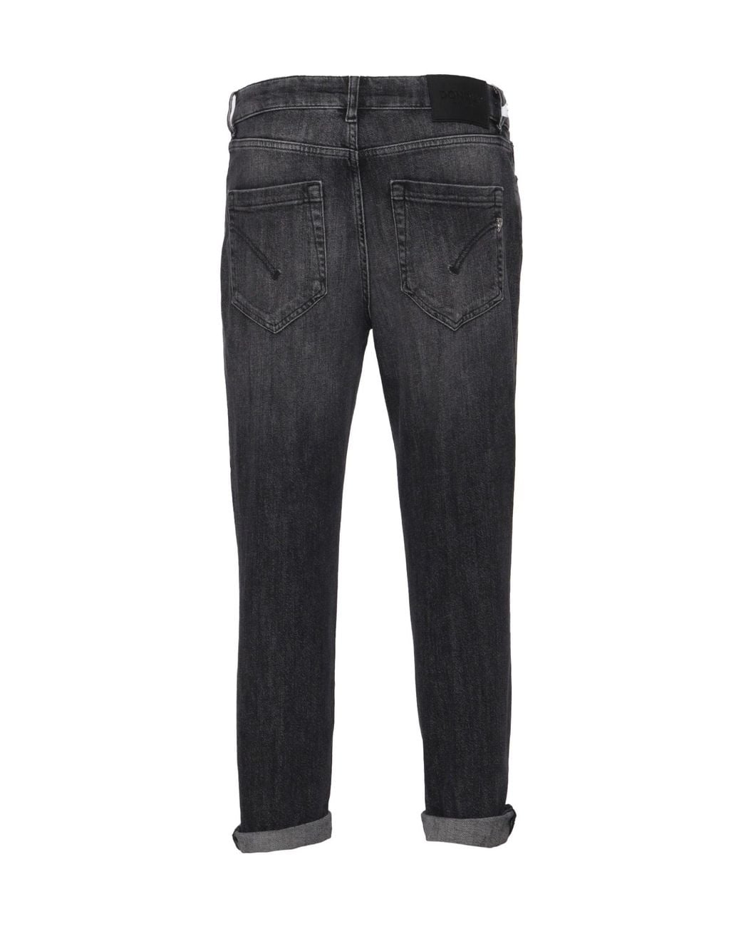 Dondup Gray Koons Button Detailed Jeans