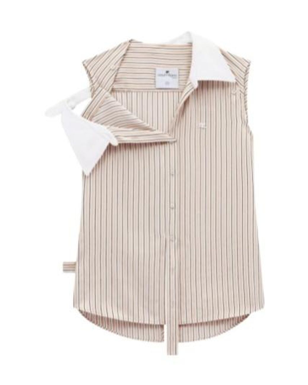 Courreges Gray Striped Shirt