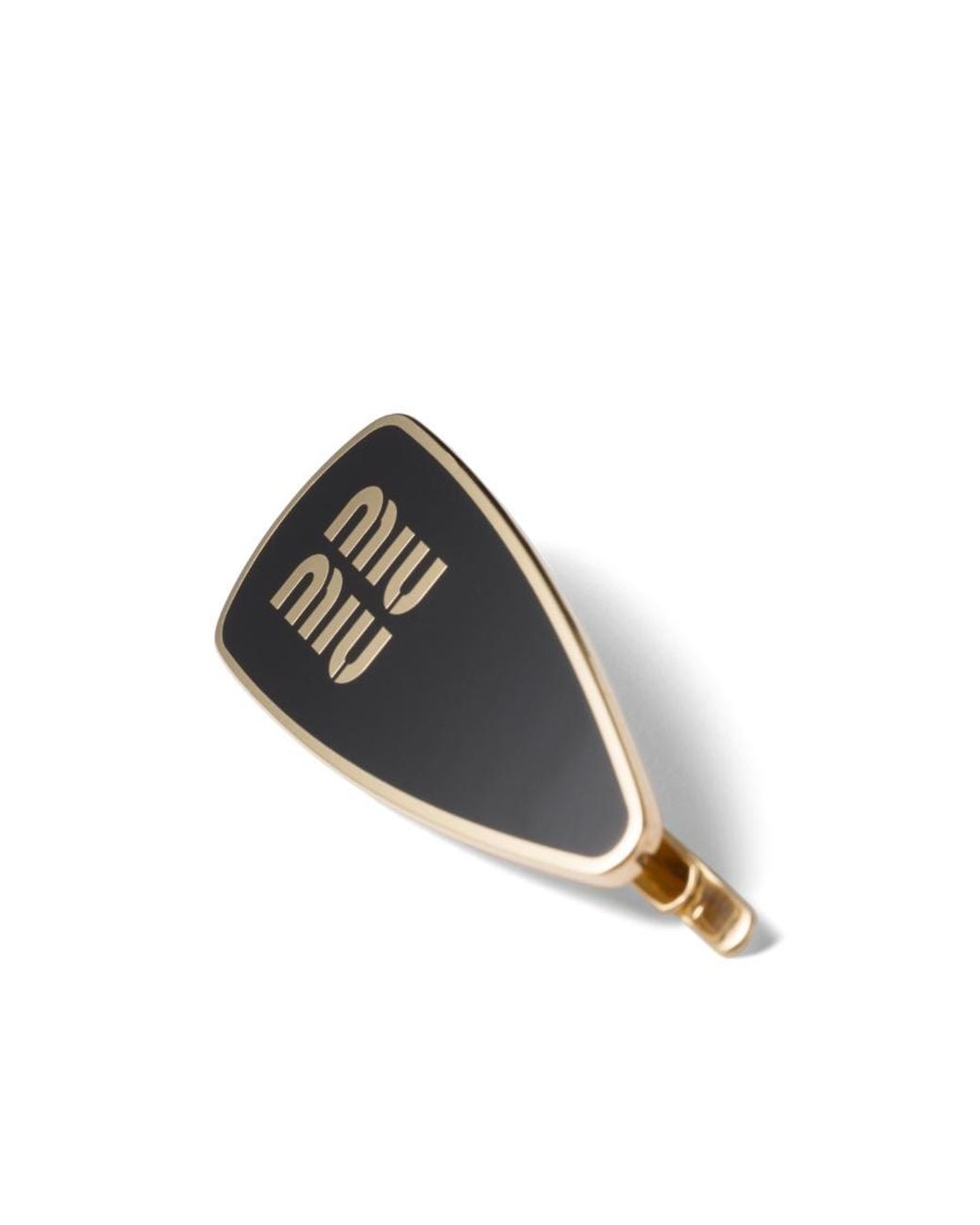 Miu Miu White Logo-Detailed Hair Clip