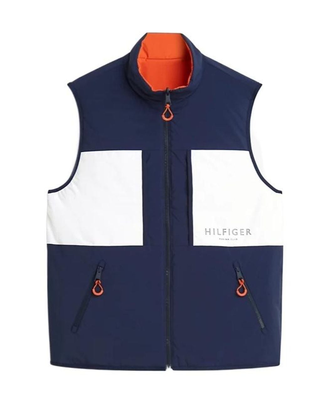 Tommy Hilfiger Blue Reversible Zip-Thru Regatta Gilet for men