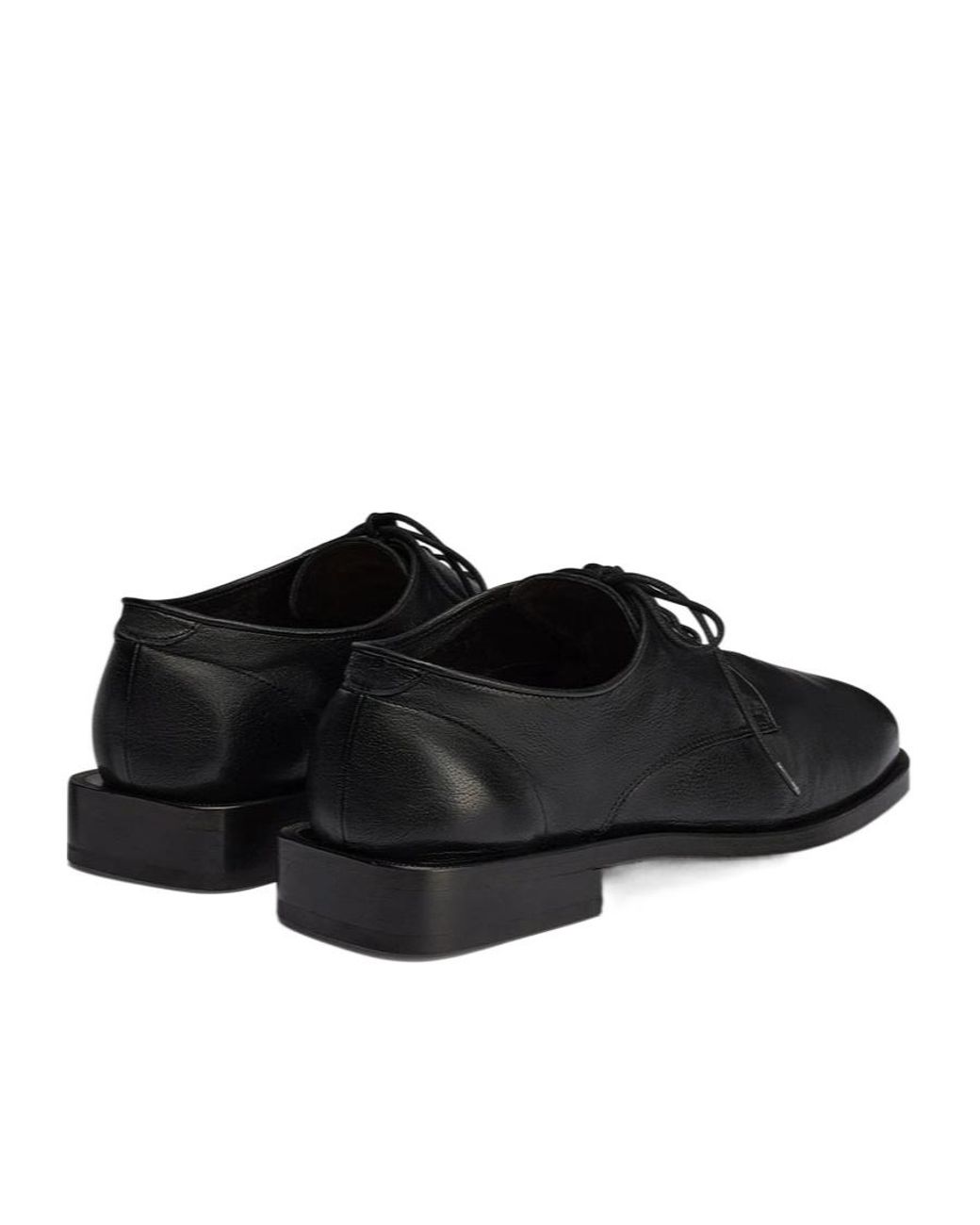 Lemaire Anatomic Derbies Casual Shoes in Black for Men | Lyst