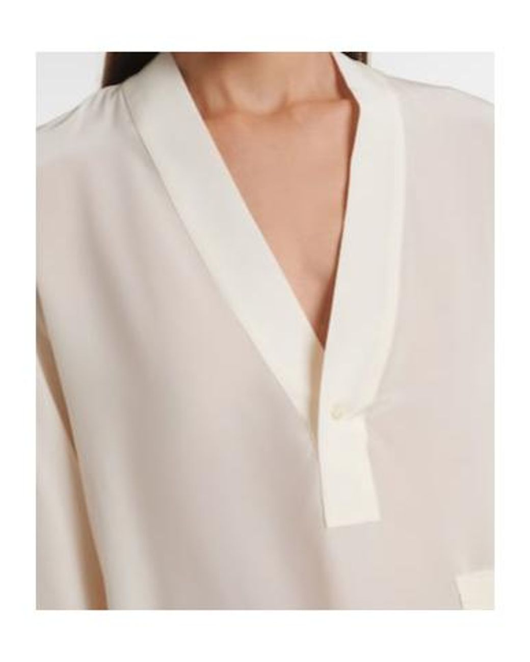 Victoria Beckham White Silk Blouse