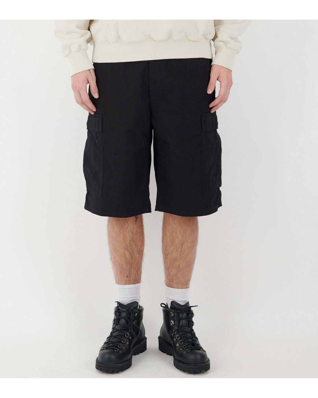 Nanamica Black Cargo Shorts for men