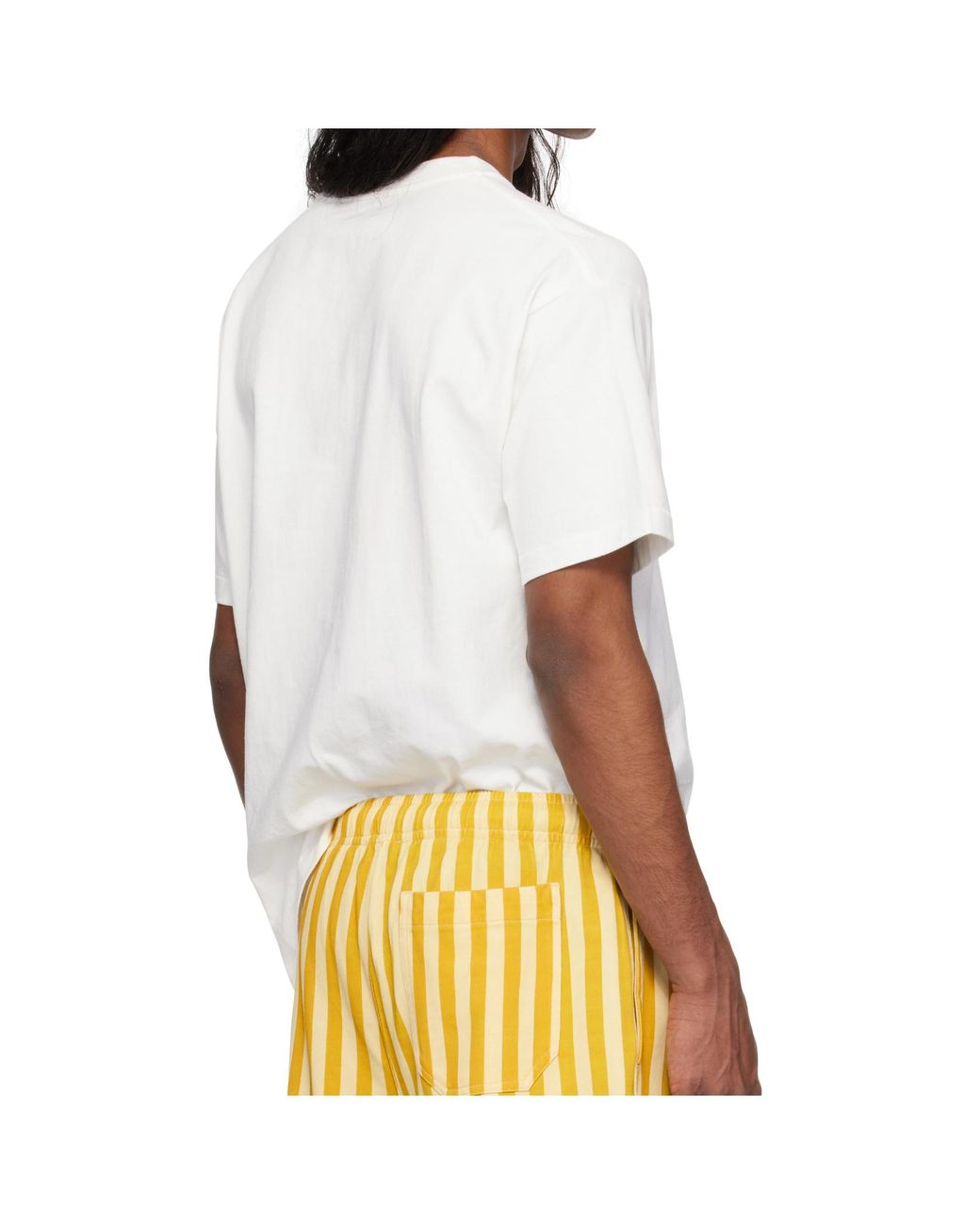 Bode White Cotton T-Shirt for men