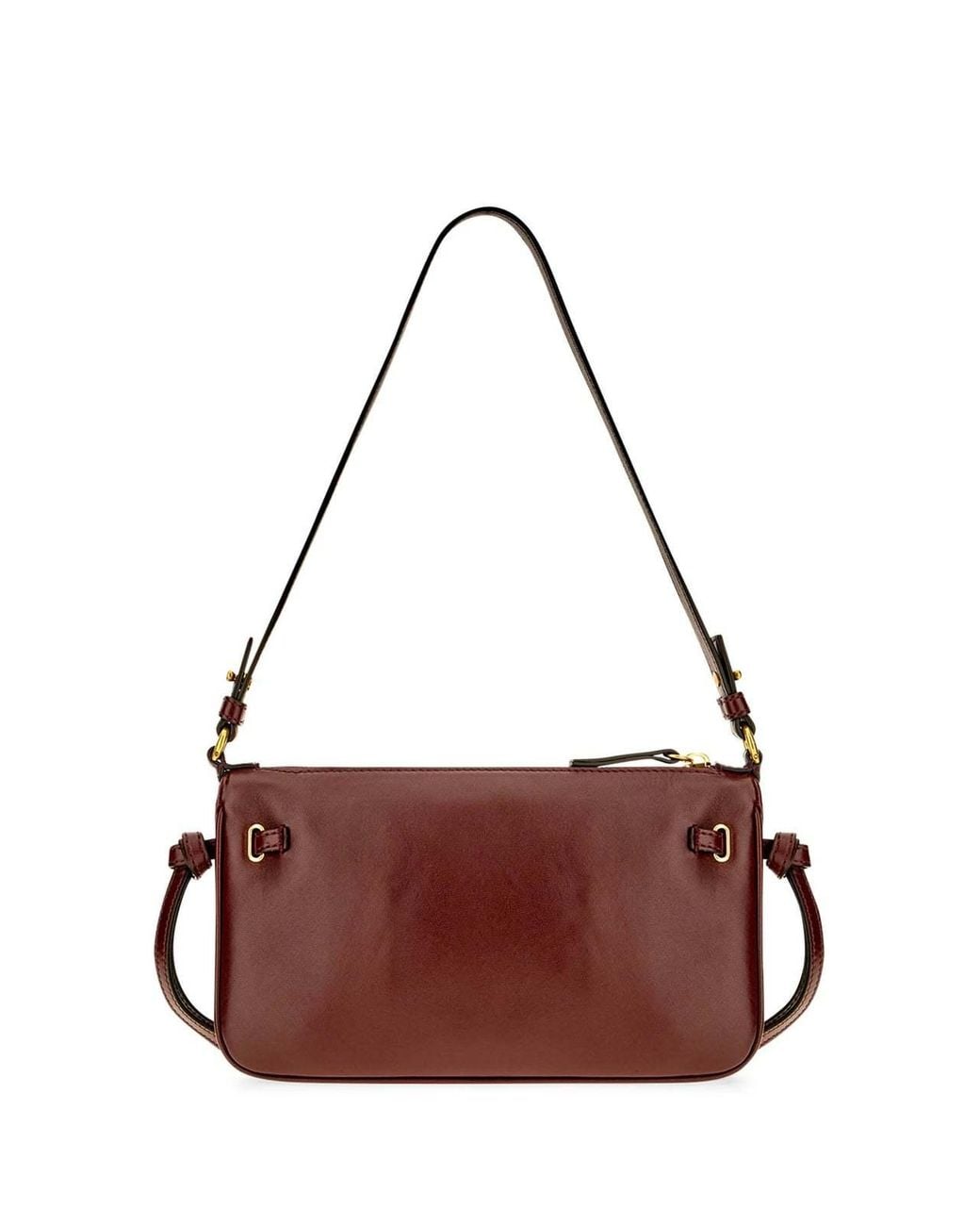 Chloé Brown Zippered Shoulder Bag
