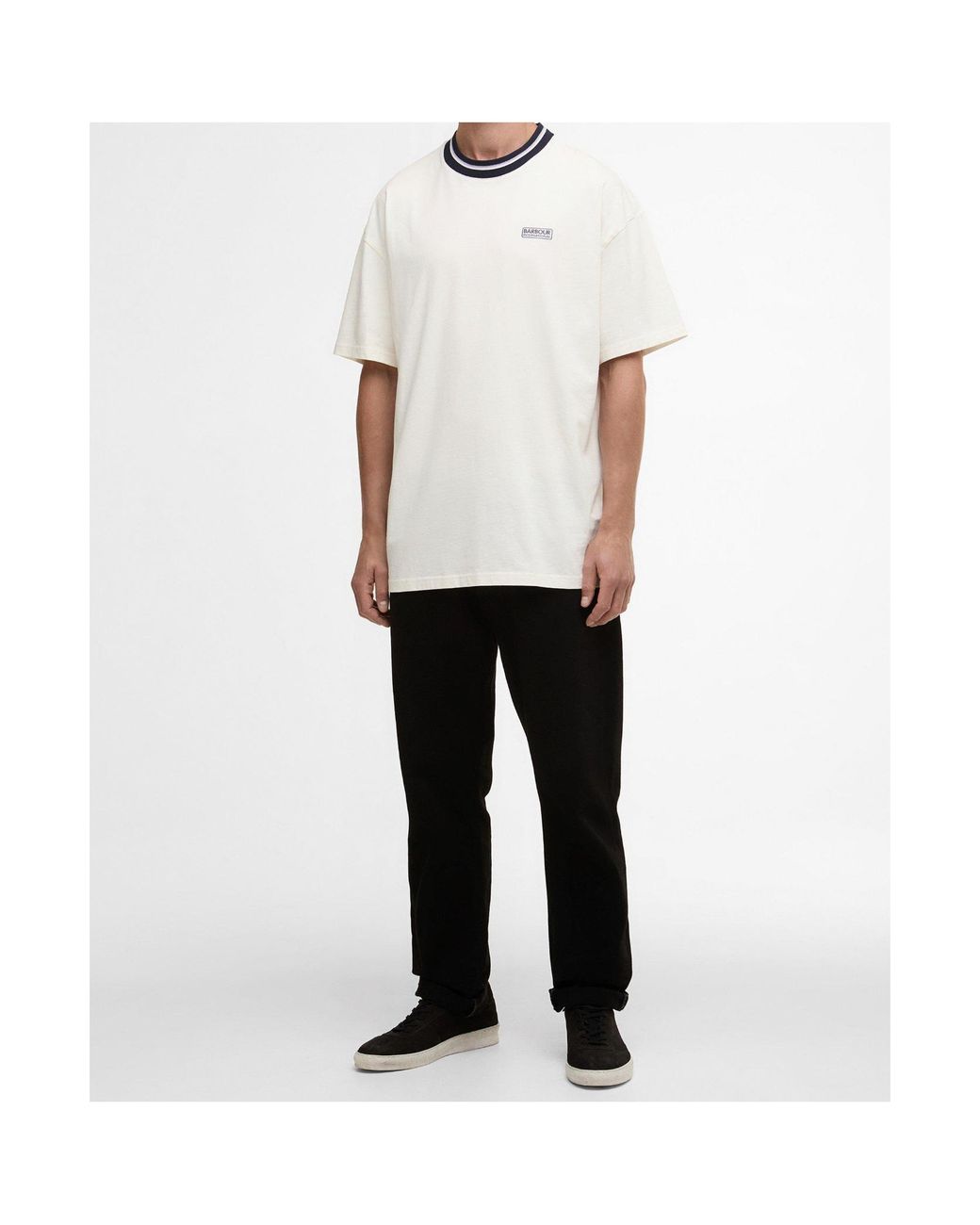 Barbour White Logo Short-Sleeved T-Shirt for men