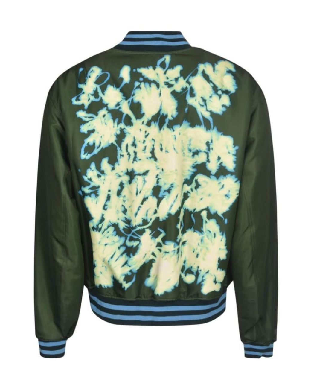 Dries Van Noten Green Logo Casual Jacket for men
