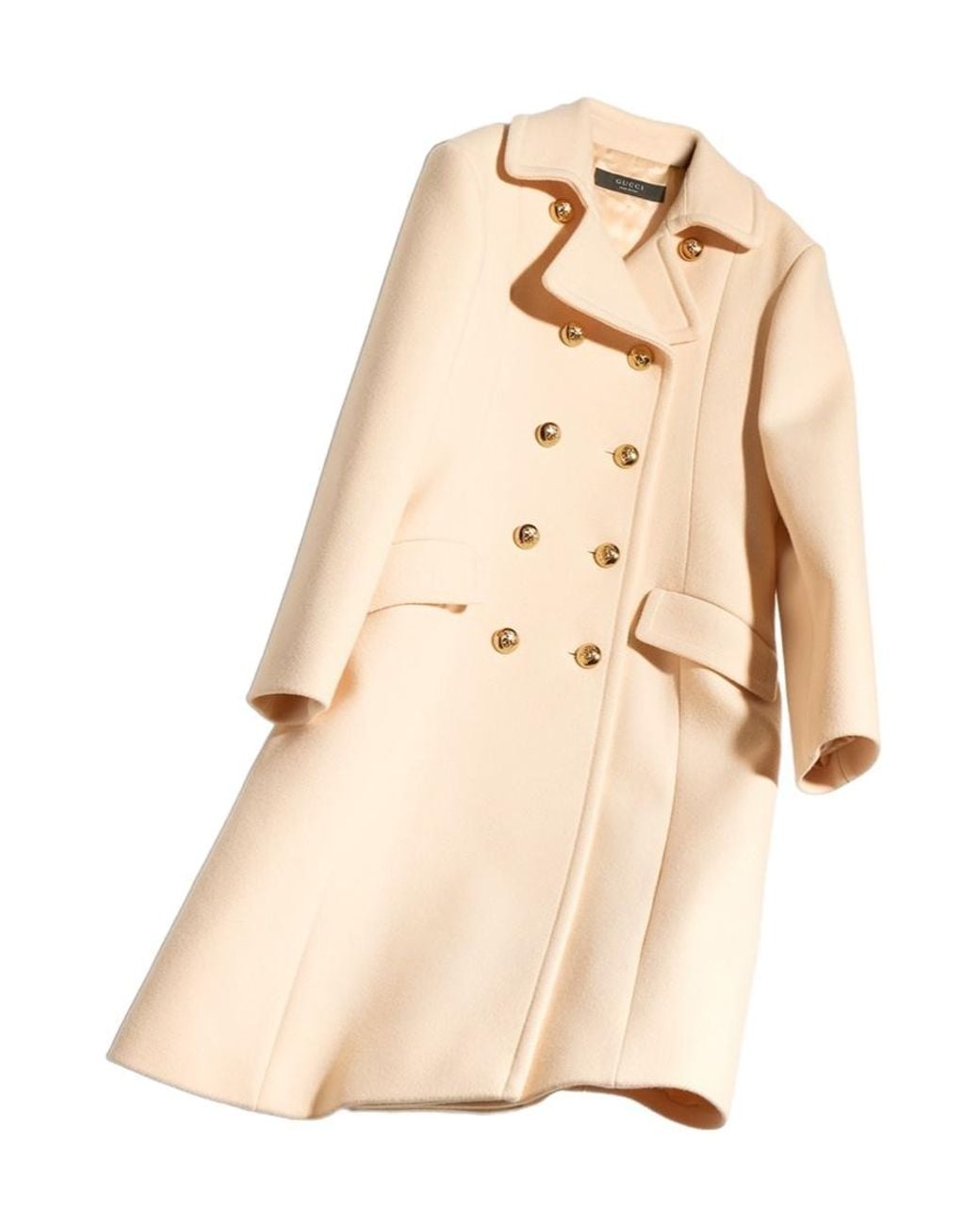 Gucci Natural Textured Wool Coat