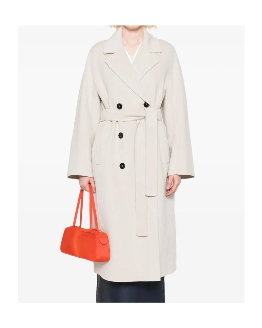 Max Mara Gray 'S Paul Double-Breasted Belted Coat