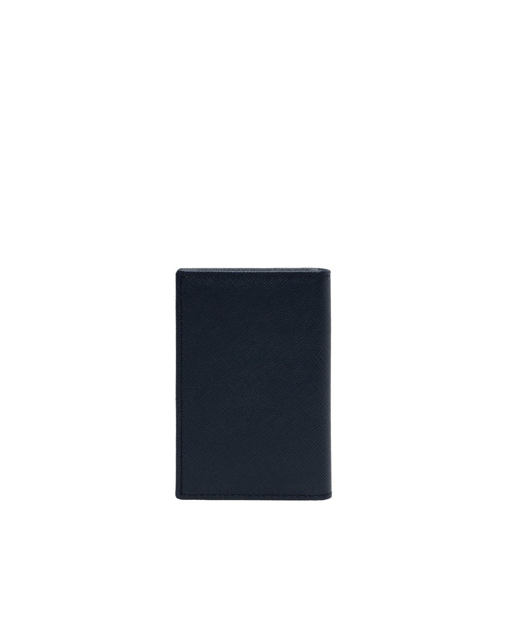 Prada Black Saffiano Leather Card Holder for men
