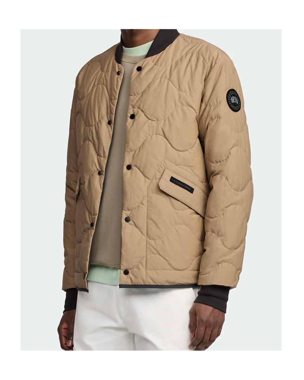 Canada Goose Natural Boswell Logo Patch Reversible Jacket for men